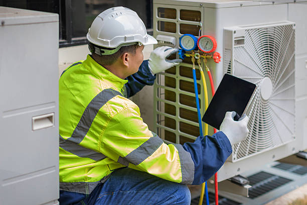 Professional Hvac technician working in Wake Forest, NC